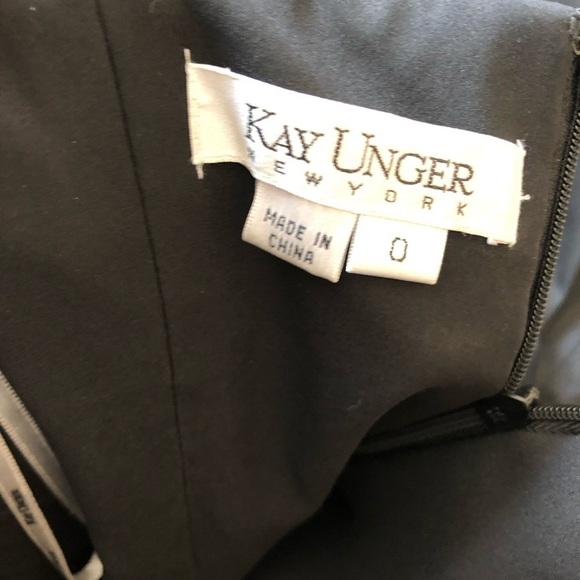 Kay Unger New York strapless rushing black dress - Picture 5 of 6